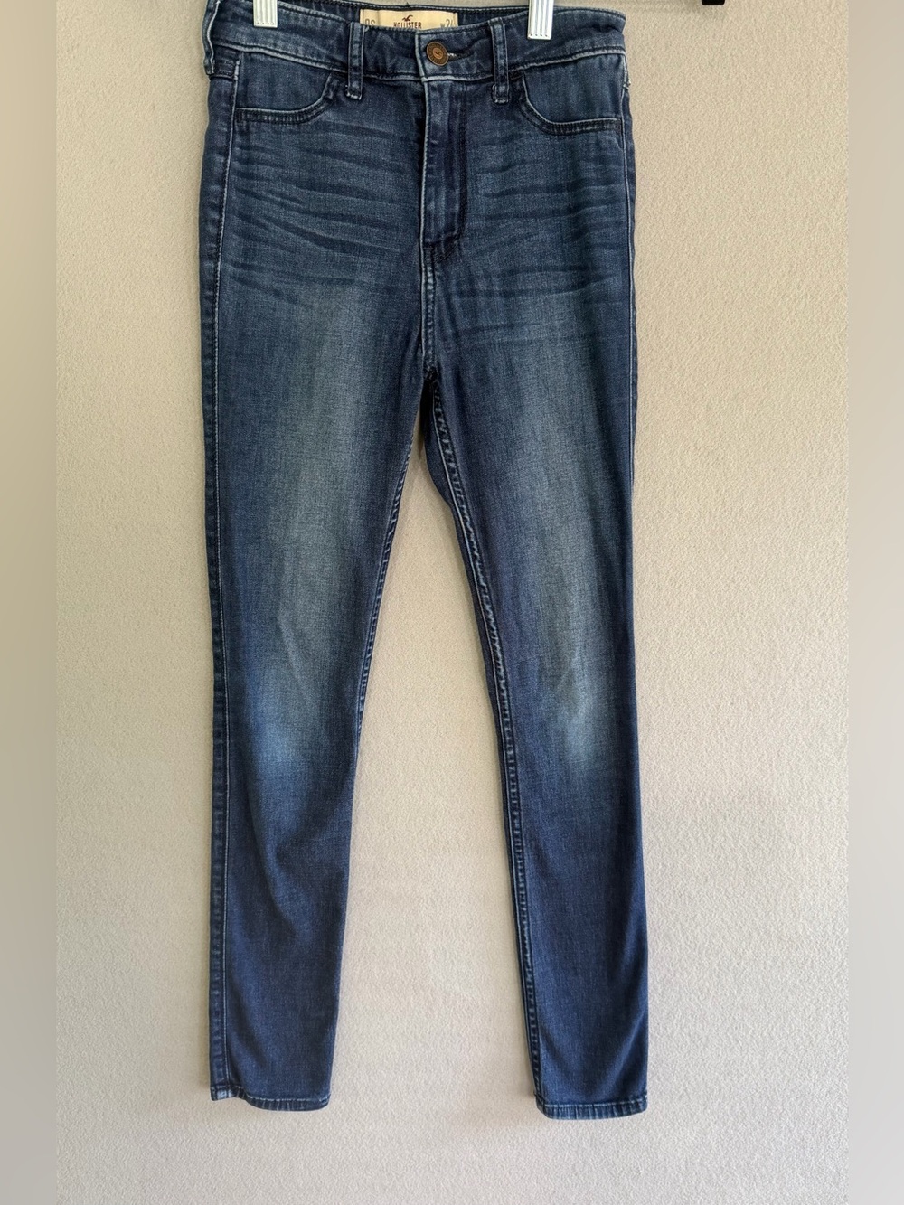 Hollister Jean Legging High Rise w24/27 Women's Blue Stretch Denim - Picture 1 of 11